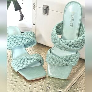 BRAIDED STYLE HEELS